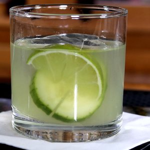 Cucumber Basil Lime Gimlet